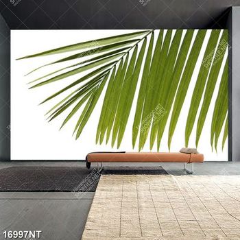 Tranh lá dừa màu xanh