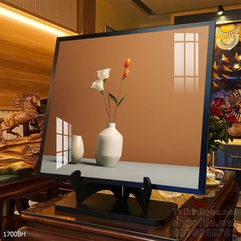 Tranh bình hoa đẹp decor trang trí tường