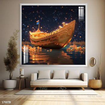 Tranh phong thủy thuận buồm xuôi gió tài lộc đẹp