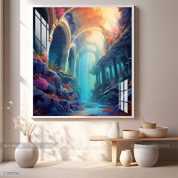 Tranh treo tường cá heo dễ thương