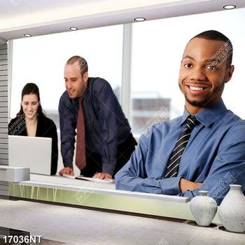 Tranh nhân viên công ty làm việc