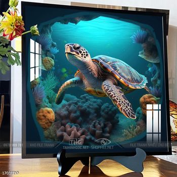 Tranh cá heo decor trang trí tường nhà