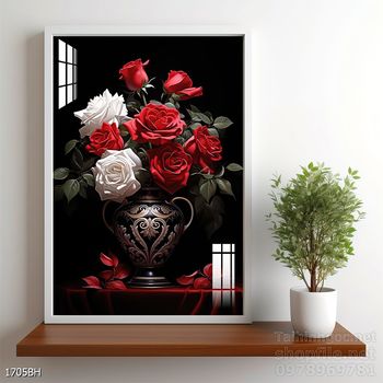 File tranh bình hoa nghệ thuật mẫu mới nhất