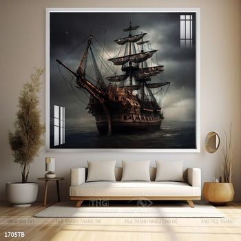 Tranh thuận buồm xuôi gió đẹp ấn tượng