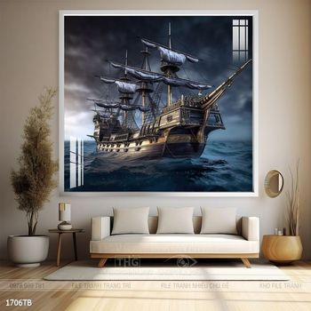 Tranh thuận buồm xuôi gió treo tường