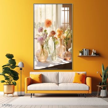 Tranh bình hoa 3D tuyệt đẹp