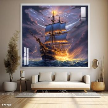 Tranh thuận buồm xuôi gió đẹp