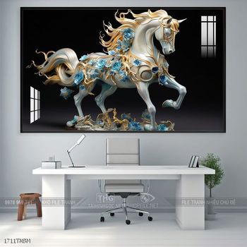Tranh treo tường ngựa bát mã