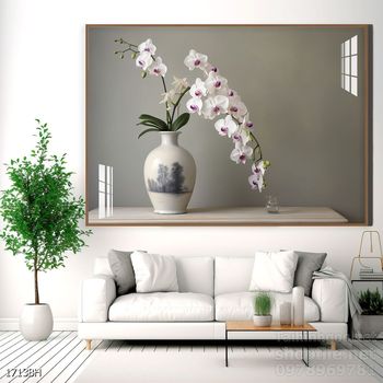 Mẫu tranh bình hoa đẹp hiện đại trang trí tường nhà