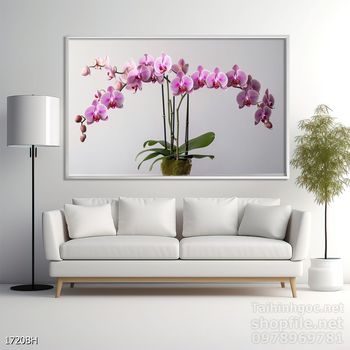 Tranh bình hoa đẹp decor trang trí tường