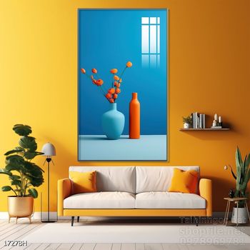 Tranh bình hoa đẹp trang trí tường