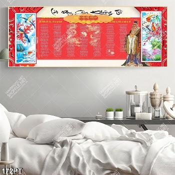 Tranh gắn tường lời dạy của KHỔNG TỬ