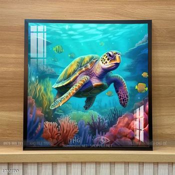 Tranh treo tường cá heo dễ thương