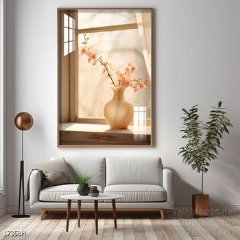File tranh bình hoa đẹp decor tường nhà trang trí