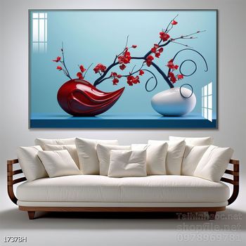 Mẫu tranh bình hoa treo tường đẹp nhất