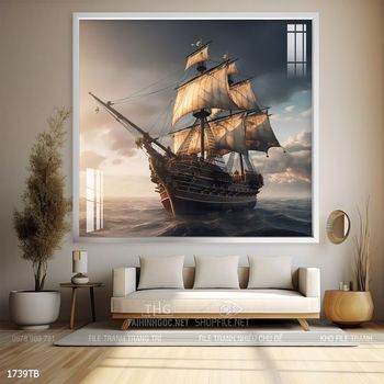 Tranh thuận buồm xuôi gió treo tường