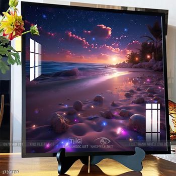 Tranh treo tường cá heo đại dương