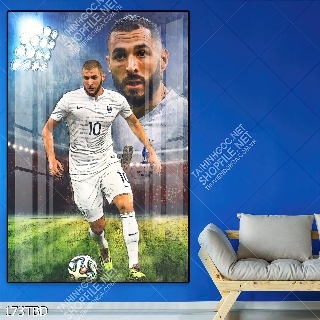 Tranh bóng đá cầu thủ Benzema