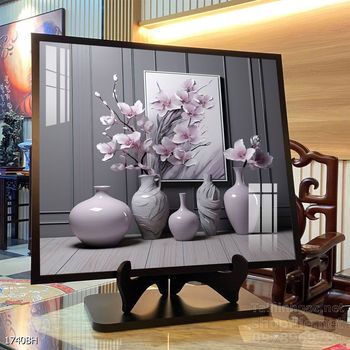 Tranh bình hoa hiện đại treo tường sang trọng ý nghĩa