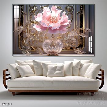 Tranh bình hoa trang trí phòng khách, phòng ăn đẹp