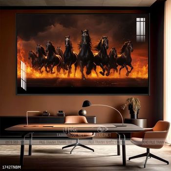 Tranh ngựa bát mã truy phong