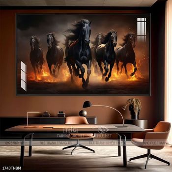 Tranh ngựa treo tường