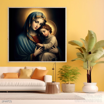 File tranh công giáo decor trang trí tường phòng thờ