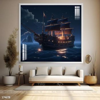 Tranh thuận buồm xuôi gió treo tường đẹp