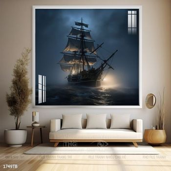 Tranh thuận buồm xuôi gió đẹp ấn tượng