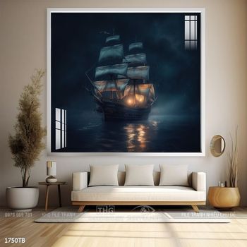 Tranh thuận buồm xuôi gió treo tường