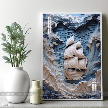 Tranh thuận buồm xuôi gió đẹp