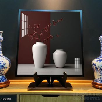 Tranh bình hoa đẹp decor trang trí tường