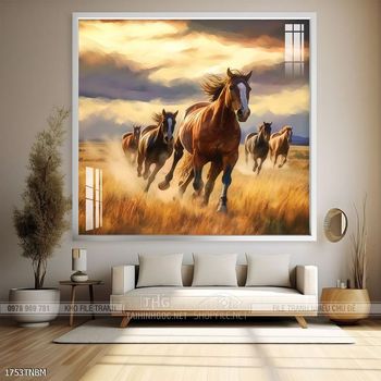 Tranh treo tường ngựa bát mã