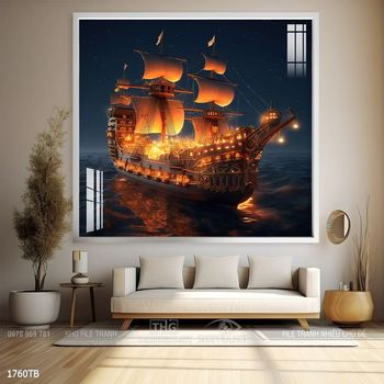 Tranh thuận buồm xuôi gió đẹp ấn tượng