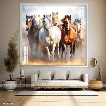 Tranh treo tường ngựa bát mã