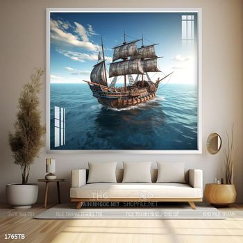 Tranh thuyền buồm và cảnh biển
