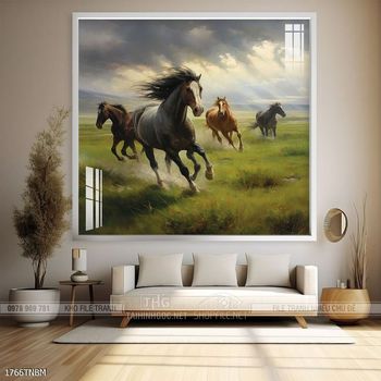 Tranh ngựa bát mã truy phong