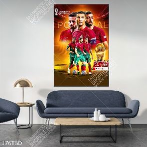 Tranh bóng đá cầu thủ đội tuyển Bồ Đào Nha