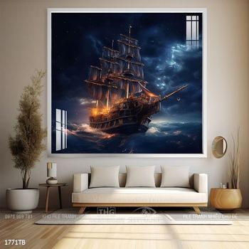 Tranh thuận buồm xuôi gió đẹp ấn tượng