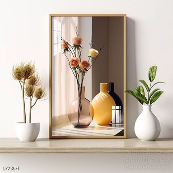 Tranh bình hoa đẹp