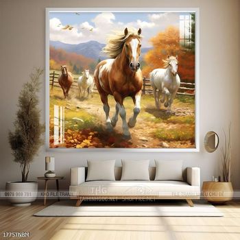 Tranh ngựa bát mã truy phong