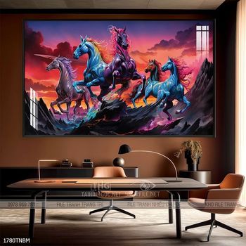 Tranh treo tường ngựa bát mã
