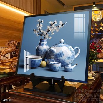 Mẫu tranh bình hoa đẹp hiện đại trang trí tường nhà