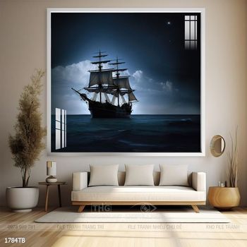 Tranh thuận buồm xuôi gió đẹp ấn tượng