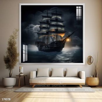 Tranh thuận buồm xuôi gió treo tường