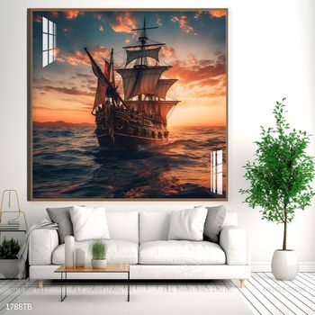 Tranh phong thủy thuận buồm xuôi gió tài lộc đẹp