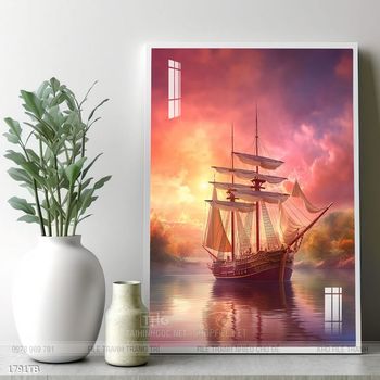 Tranh thuận buồm xuôi gió cánh buồm vàng đẹp nhất