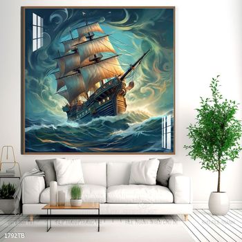 Tranh thuận buồm xuôi gió treo tường đẹp