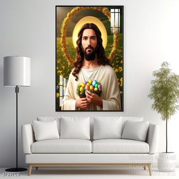 Tranh tranh trí tường công giáo sang trọng