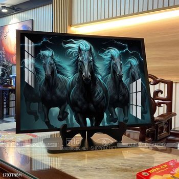 Tranh ngựa bát mã truy phong